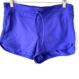 NWOT Athleta Blue Kata Swim Shorts Powerful Blue SZ S